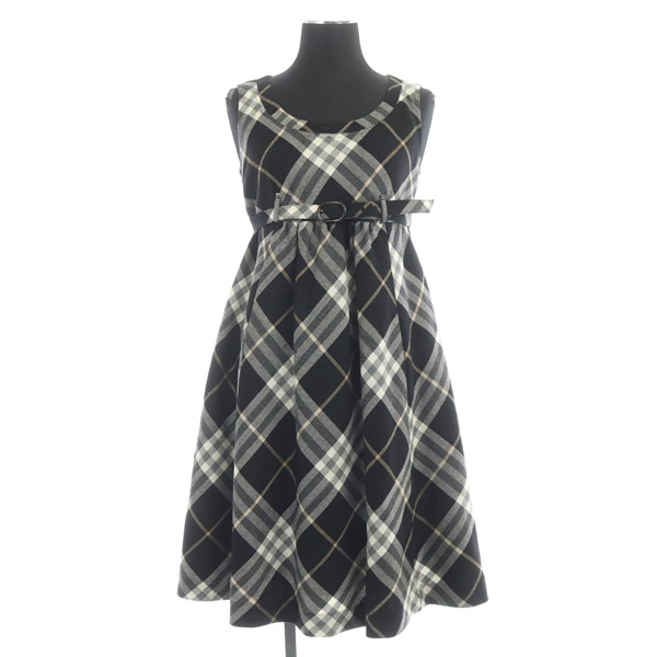 バーバリーブルーレーベル BURBERRY BLUE LABEL チェック柄ワンピース 
