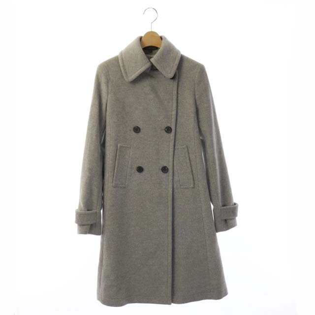 セオリー Theory ロングコート Pコート ピーコート アウター カシミヤ混 ウール混 総裏地 2 グレー Do Os レディース 170 ベクトルパーク セオリー Theory ロングコート Pコート ピーコート アウター カシミヤ混 ウール混 総裏地 2 グレー Do Os レディース 170 ベクトルパーク