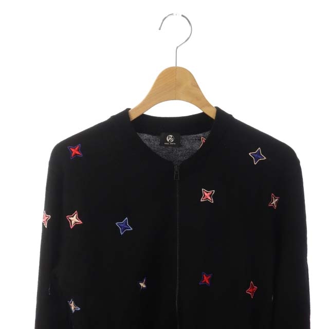 ポールスミス PAUL SMITH PS 刺繍 ジップアップ カーディガン ニット