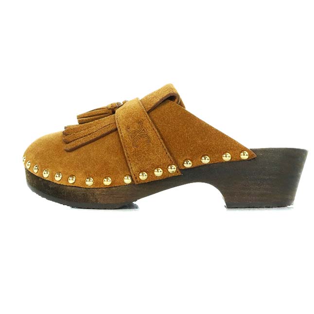 セリーヌ CELINE レ ボワ クロッグ カーフスキン LES BOIS Clog in 