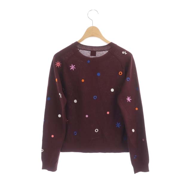 ダークグレー カラフル刺繍 カーディガン ポール.スミス 未着用品 ダークグレー カラフル刺繍 カーディガン ポール.スミス 未着用品