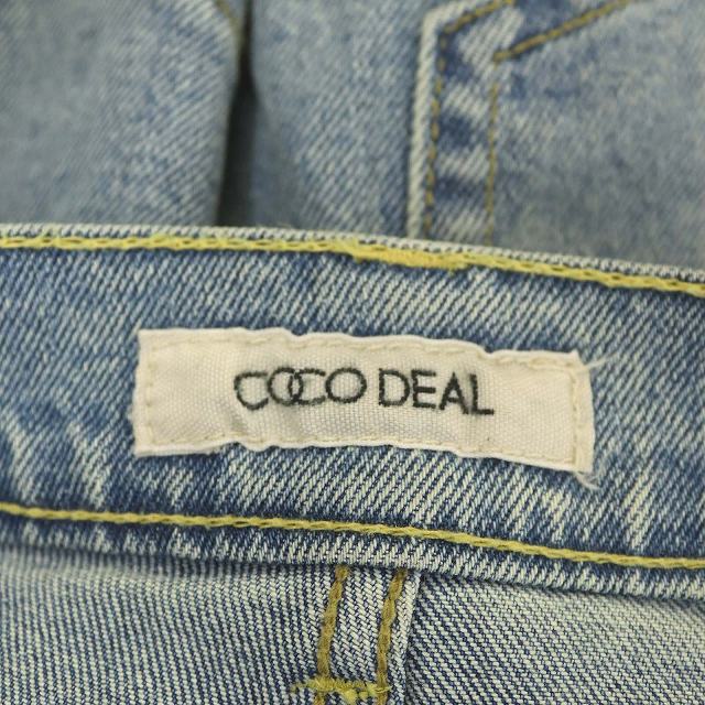 ココディール Coco Deal 21ss パンツ デニム ジーンズ ハイライズ ヴィンテージ フレア 1 青 ブルー Ao Os レディース 170 ベクトルパーク