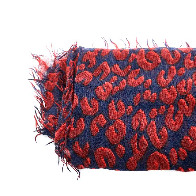 Louis Vuitton シルク カシミア ストール レオパード柄 LOUIS VUITTON - LOUIS VUITTON カシミヤシルク レオパード ストールの