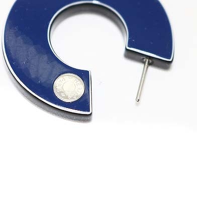 エルメス HERMES バッファローホーン ピアス リング型 アクセサリー 両