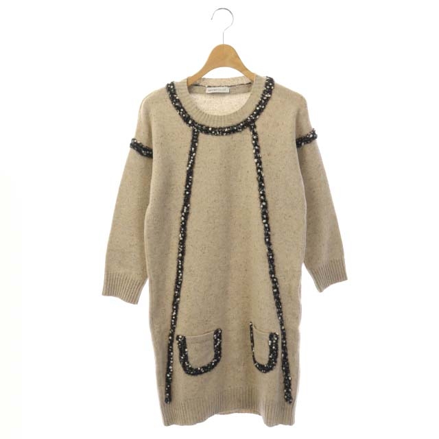 シーバイクロエ SEE BY CHLOE ウールニットワンピース 長袖 ひざ丈 