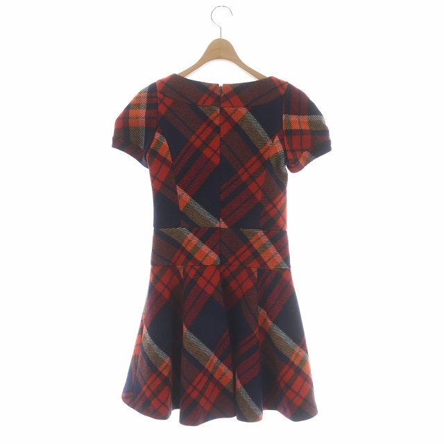 BURBERRY BLUE LABEL 半袖チェックミニワンピース 36（BLUE LABEL  