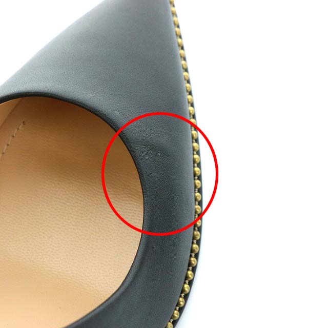 COACH スタッズ　パンプス コーチ COACH パンプス スタッズ ハイヒール ポインテッドトゥ