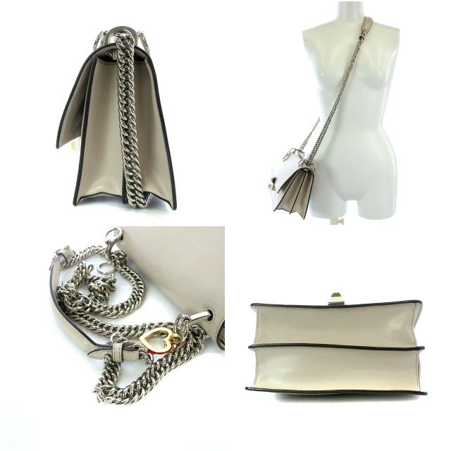 フェンディ FENDI KANI キャナイ ショルダーバッグ チェーン グレー  