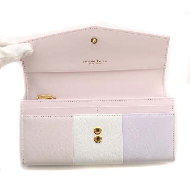 【お値下げ】新品未使用★Samantha Thavasa 長財布 バイカラーフロントベルト 長財布(FREE ブラック): Samantha
