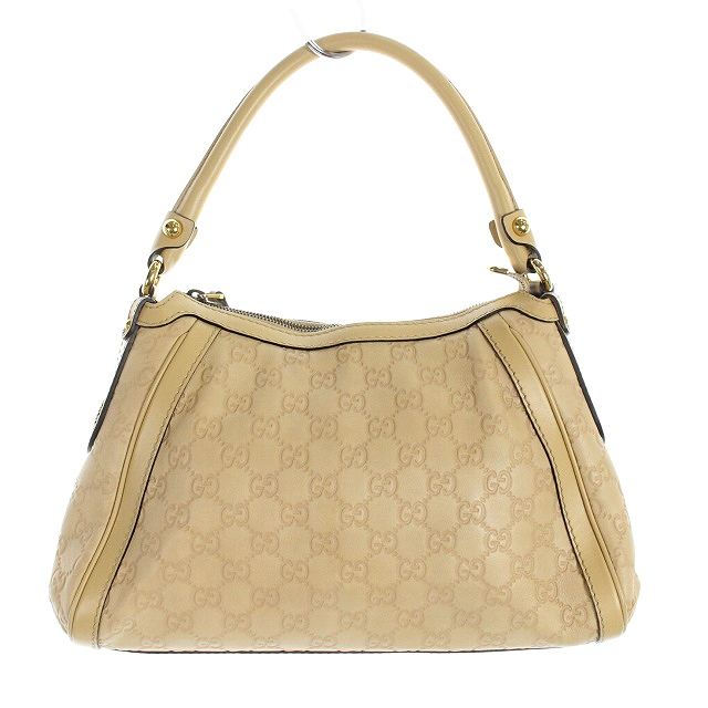 グッチ GUCCI ワンショルダーバッグ グッチシマレザー ベージュ 282298 