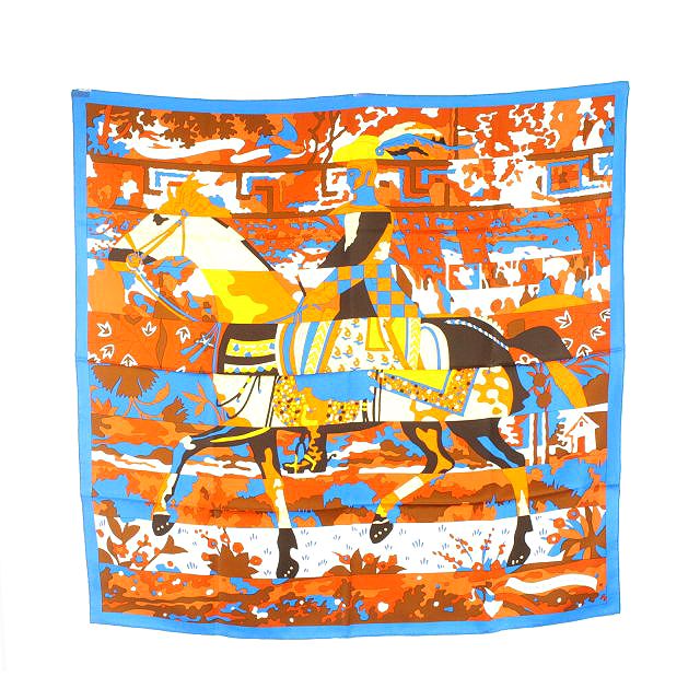 エルメス HERMES Les Dix Cavaliers 10人の騎士 カレ90 スカーフ
