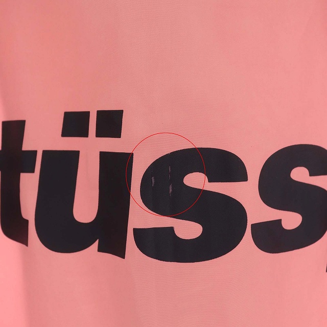 ステューシー STUSSY コーチジャケット ロゴ 薄手 S ピンク /HK □OS