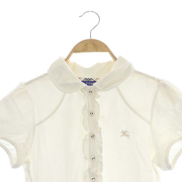 バーバリーブルーレーベル BURBERRY BLUE LABEL フリルポロシャツ 