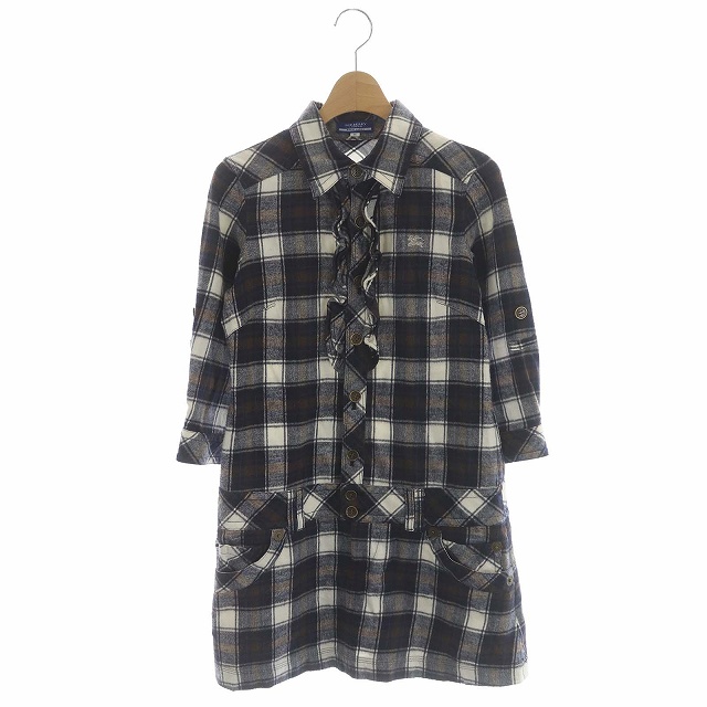 バーバリーブルーレーベル BURBERRY BLUE LABEL チェックワンピース 