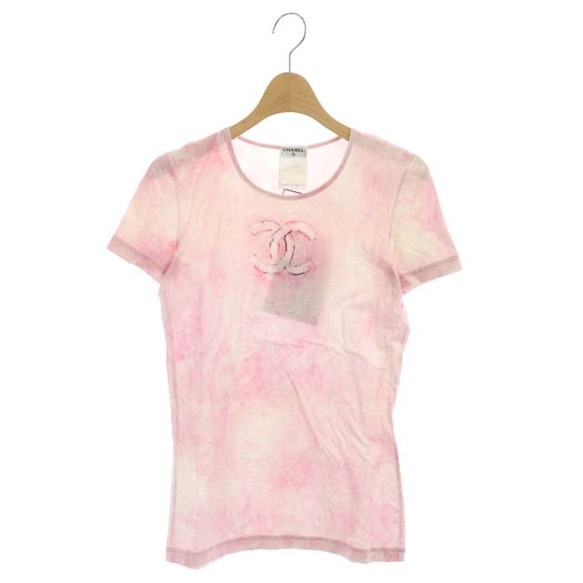 シャネル CHANEL ココマーク タイダイ Tシャツ カットソー 半袖 プル 