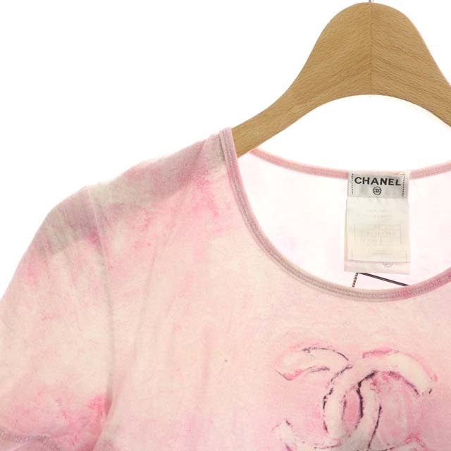 シャネル CHANEL ココマーク タイダイ Tシャツ カットソー 半袖 プル 