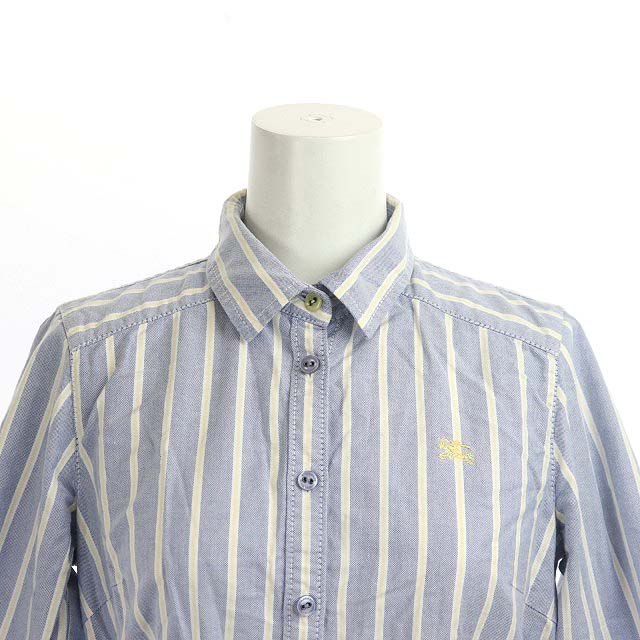 バーバリーブルーレーベル BURBERRY BLUE LABEL ストライプシャツ 