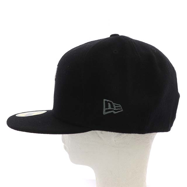 ステューシー STUSSY NEW ERA S ロゴキャップ 帽子 野球帽 7 5/8 黒 