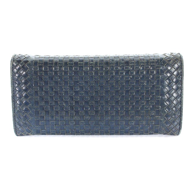 PRADA ブルー 編み込み 長財布 【公式通販】