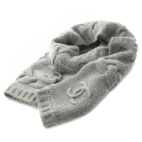 シャネル CHANEL スポーツ ケーブル編み ココマーク カシミヤ混  