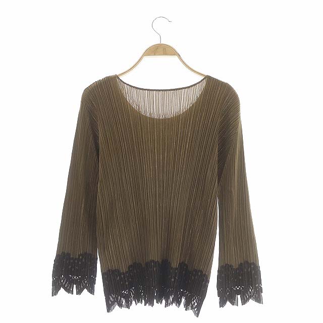 プリーツプリーズ PLEATS PLEASE イッセイミヤケ ISSEY MIYAKE カットソー プリーツ 長袖 プルオーバー ロングスリーブ カットワークデザイン クルーネック 3 カーキ 茶 ブラウン /AA OS レディース 170-402205230099 | ベクトルパーク プリーツプリーズ PLEATS PLEASE イッセイミヤケ ISSEY MIYAKE カットソー プリーツ 長袖 プルオーバー ロングスリーブ カットワークデザイン クルーネック 3 カーキ 茶 ブラウン /AA OS レディース 170-402205230099 | ベクトルパーク
