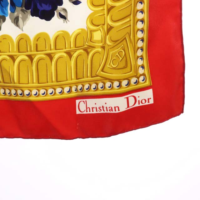クリスチャンディオール Christian Dior CD スカーフ 花柄 総柄