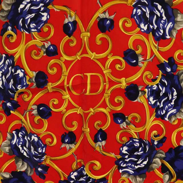 クリスチャンディオール Christian Dior CD スカーフ 花柄 総柄