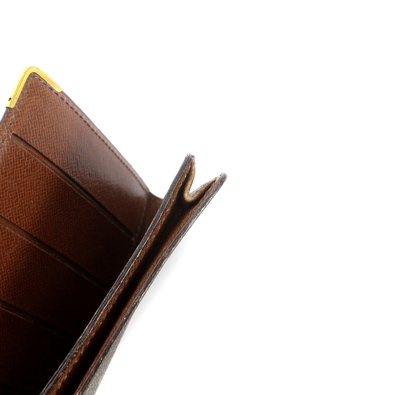 ルイヴィトン LOUIS VUITTON モノグラム ヴィンテージ 長財布 二