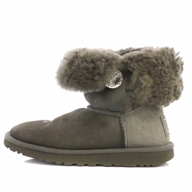 アグ UGG ムートンブーツ ショートブーツ ベイリーボタンブリング ボア 