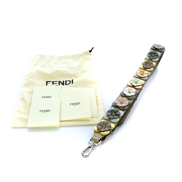 フェンディ FENDI ショルダーストラップ ストラップユー フラワー 