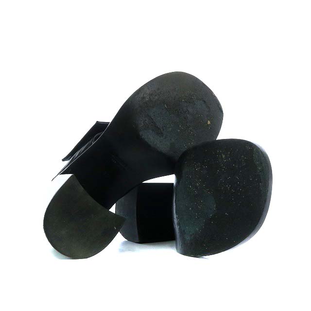 ジルサンダー JIL SANDER サンダル トング チャンキーヒール ベルクロ  