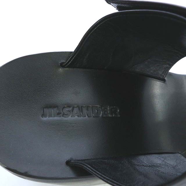 ジルサンダー JIL SANDER サンダル トング チャンキーヒール ベルクロ  