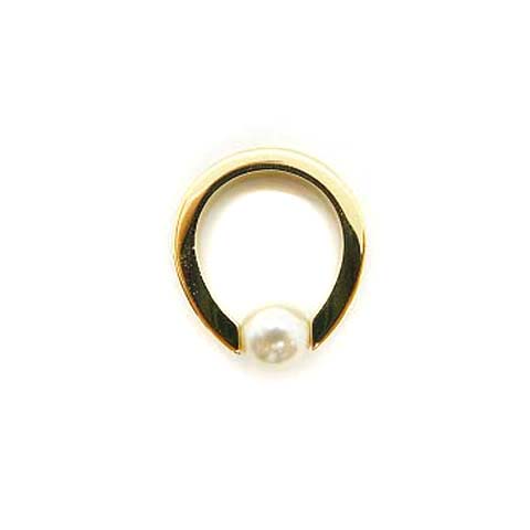 クロエ CHLOE フェイクパールリング 指輪 11号 52 ゴールド色 /MF □OS 