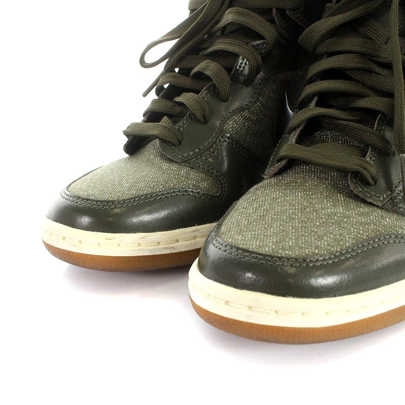 【美品】 NIKE ダンク ハイカット 24cm NIKE ナイキダンク パンダ ハイカットスニーカー24cm汚れアリ