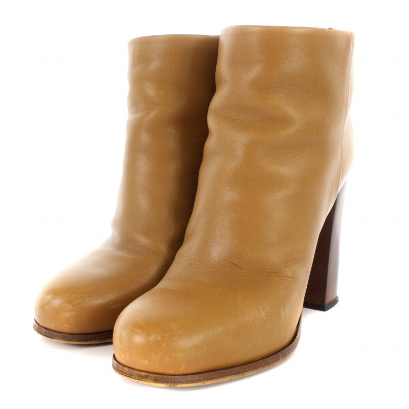 希少CELINE グローブブーツ タン サイズ36.5 セリーヌ 