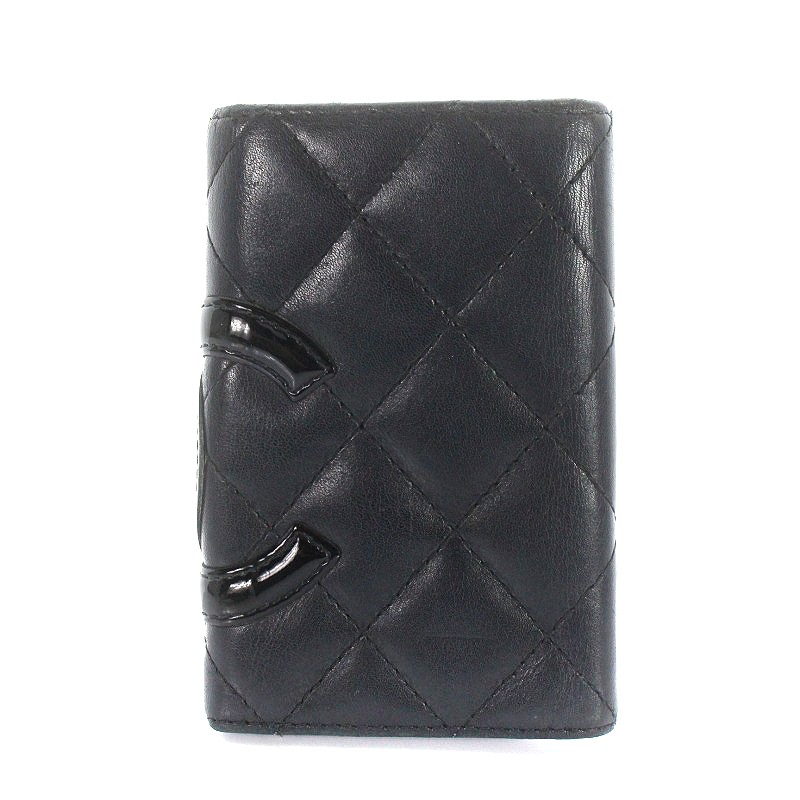 CHANEL シャネル　カンボンライン　キーケース 6本　ブラック シャネル CHANEL カンボンライン キーケース 6連 レザー 黒 ブラック