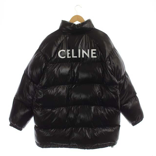 セリーヌ CELINE by Hedi Slimane 21AW ロゴプリント 中綿ジャケット 