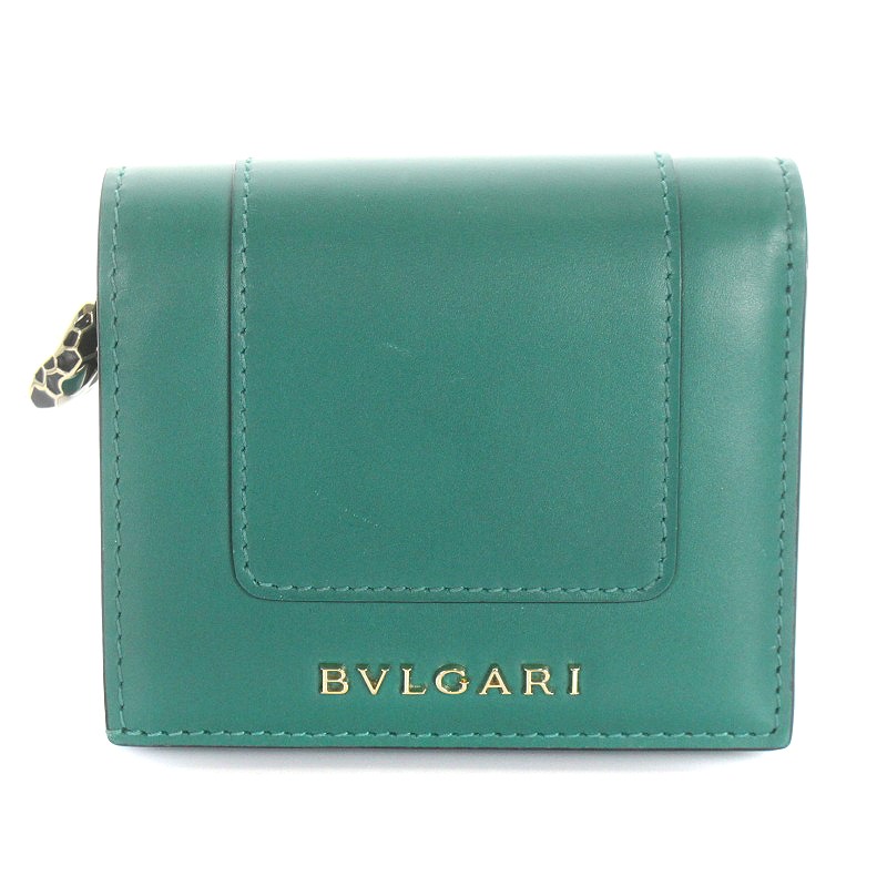 BVLGARI 三つ折り財布 グリーン 楽天市場】BVLGARI レディース 三つ折り財布ブルガリブルガリ