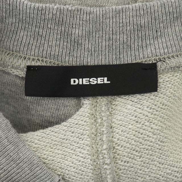 ディーゼル DIESEL スウェット 裏毛 オープンショルダー ダメージ加工 