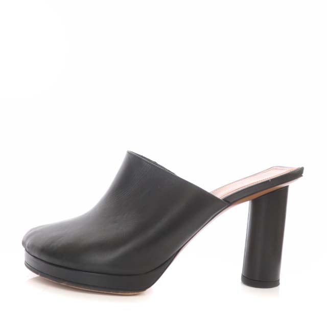 セリーヌ CELINE フィービー ファイロ アーモンド ピープトゥ ミュール 