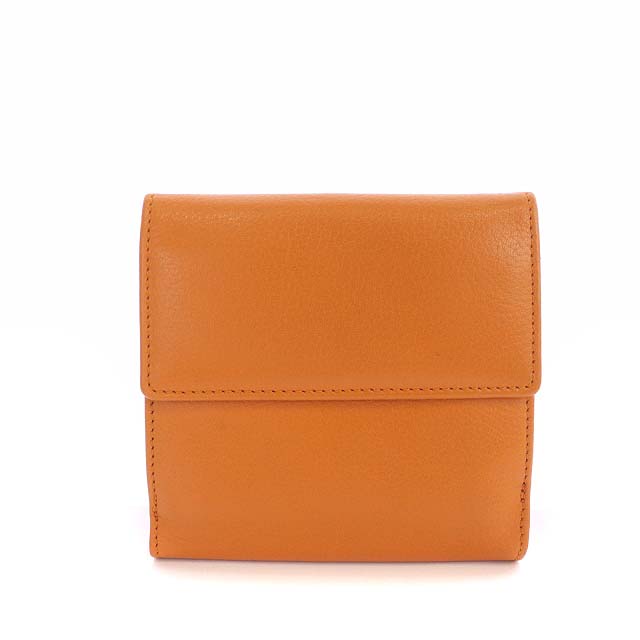 セリーヌ CELINE レザー ヴィンテージ Wホック サークルロゴ 二つ折り 