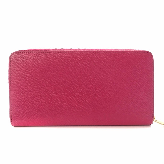 セリーヌ CELINE 長財布 ラウンドジップ レザー ピンク /AO □OS 