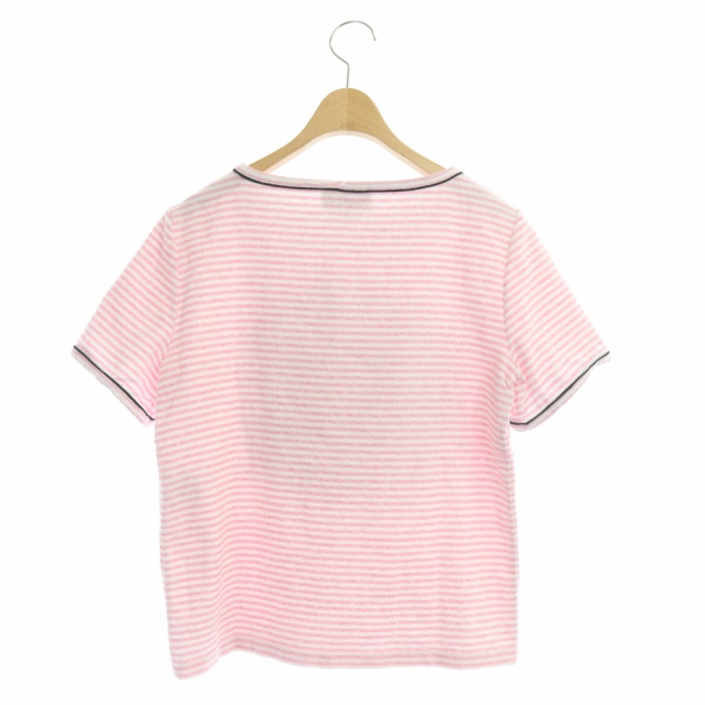 シャネル CHANEL 19C LA PAUSA パイル地ボーダーTシャツ カットソー 