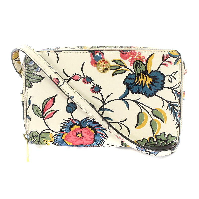 トリーバーチ TORY BURCH ショルダーウォレット 財布 花柄 レザー 