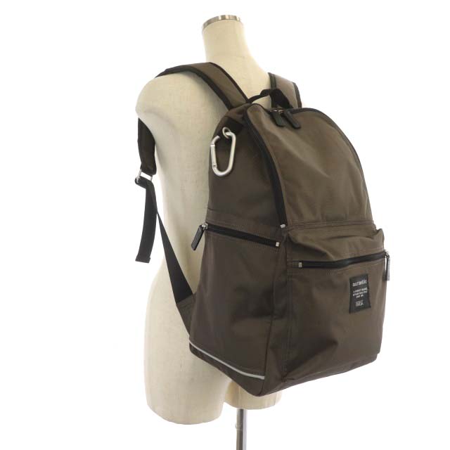 マリメッコ marimekko リュック バックパック ナイロン 茶 ブラウン  