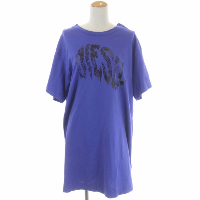 ディーゼル DIESEL ロゴ バックファスナーロングTシャツ ワンピース 