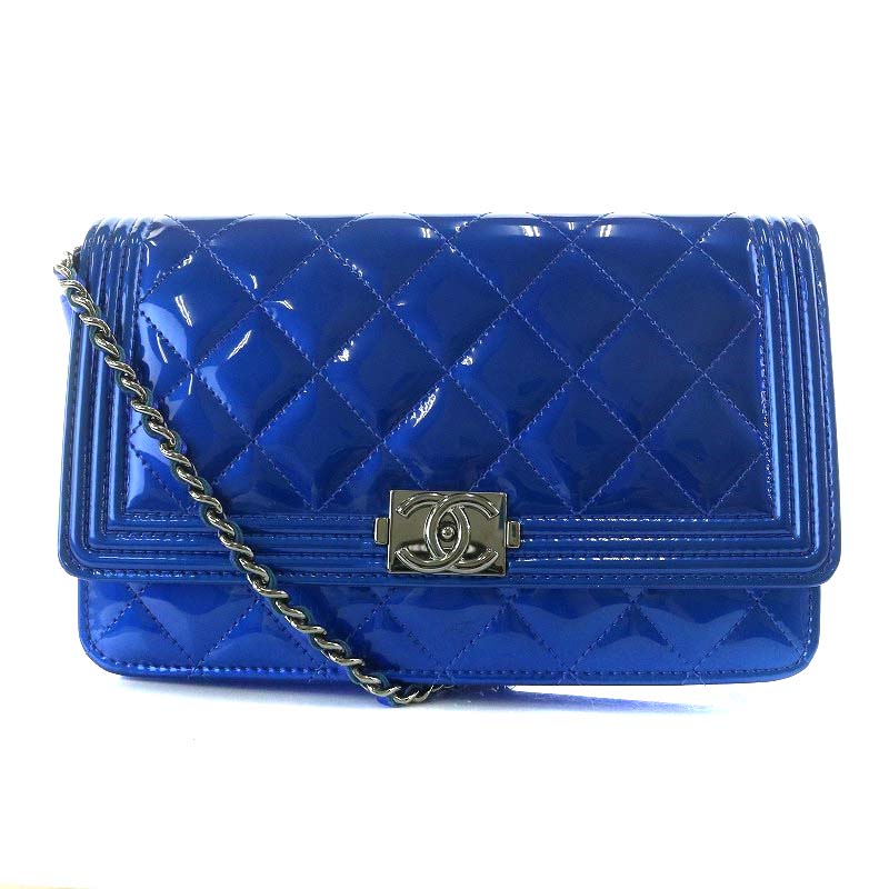 シャネル CHANEL ボーイシャネル マトラッセ チェーンウォレットバッグ 