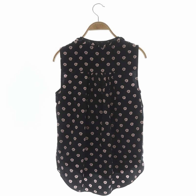 ケイトスペード KATE SPADE シルク 花柄 ノースリーブ ブラウス シャツ 
