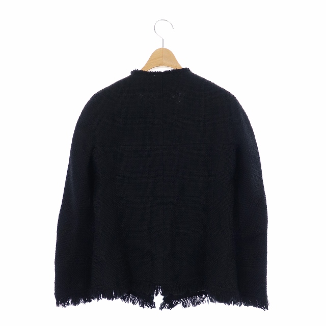 シャネル CHANEL ココマークチェーンボタン ツイードノーカラー  