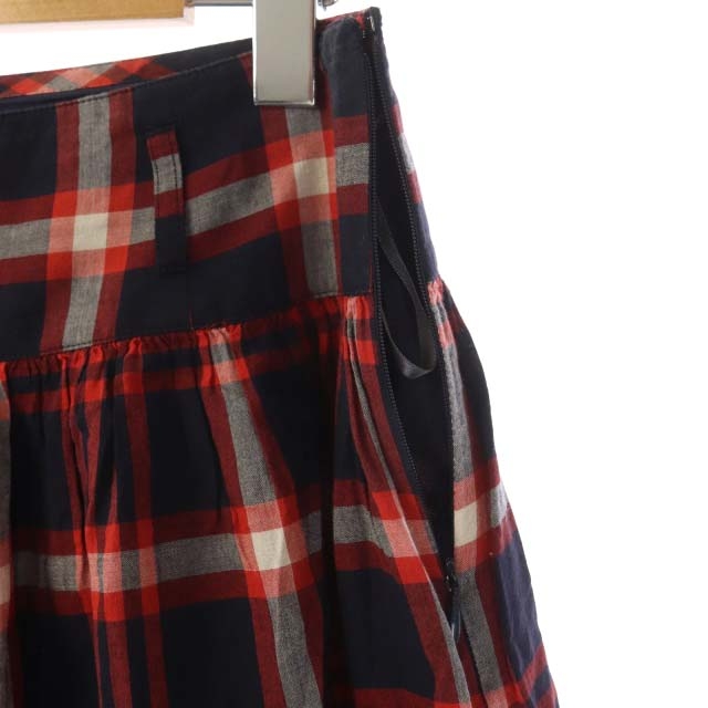【新品】BURBERRY BLUELABEL チェックキュロット ネイビーレッド 新品】BURBERRY BLUELABEL チェックキュロット ネイビーレッド